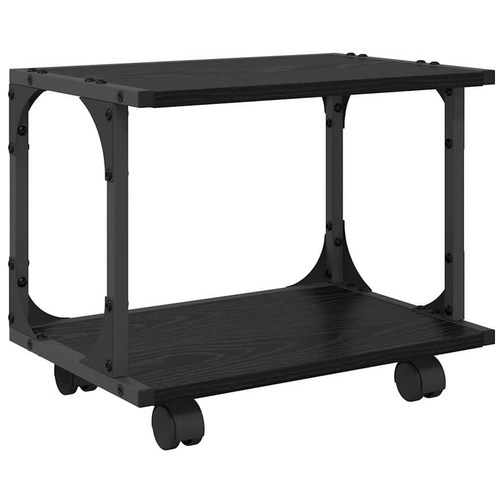 Držač za printer Crni hrast 41 x 28 x 33.5 cm Konstruirano drvo