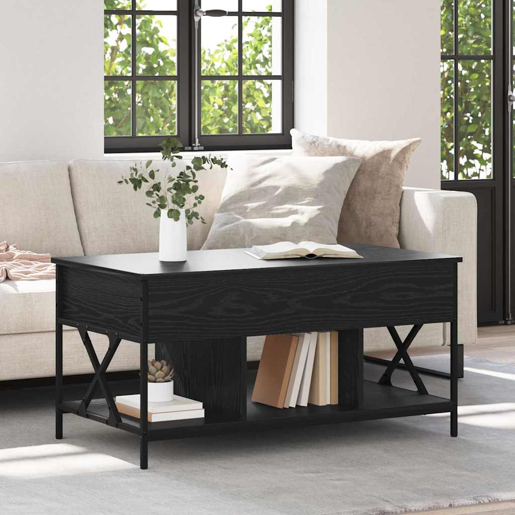Kava Stol Crni hrast 100 x 55 x 48.5 cm Konstruirano drvo