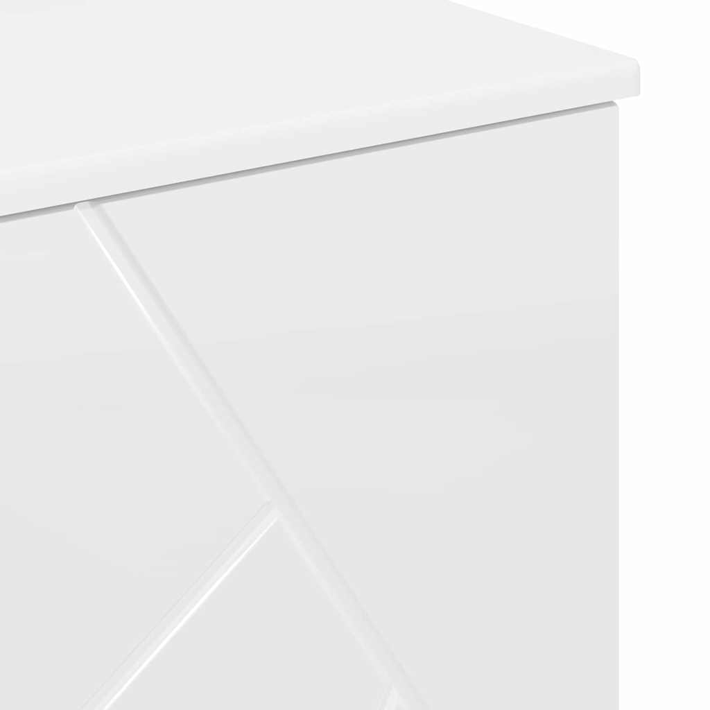 Kupaonski ormar s ladicama Visoki sjaj bijela 76,5 x 35 x 64 cm