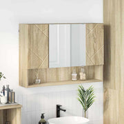 Ogledalo ormar Sonoma hrast 80 x 17 x 55 cm Konstruirano drvo