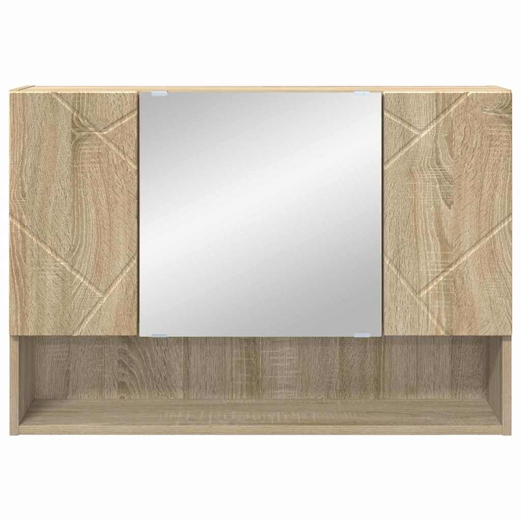 Ogledalo ormar Sonoma hrast 80 x 17 x 55 cm Konstruirano drvo