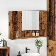Ogledalo ormar Staro drvo 80 x 17 x 55 cm Konstruirano drvo