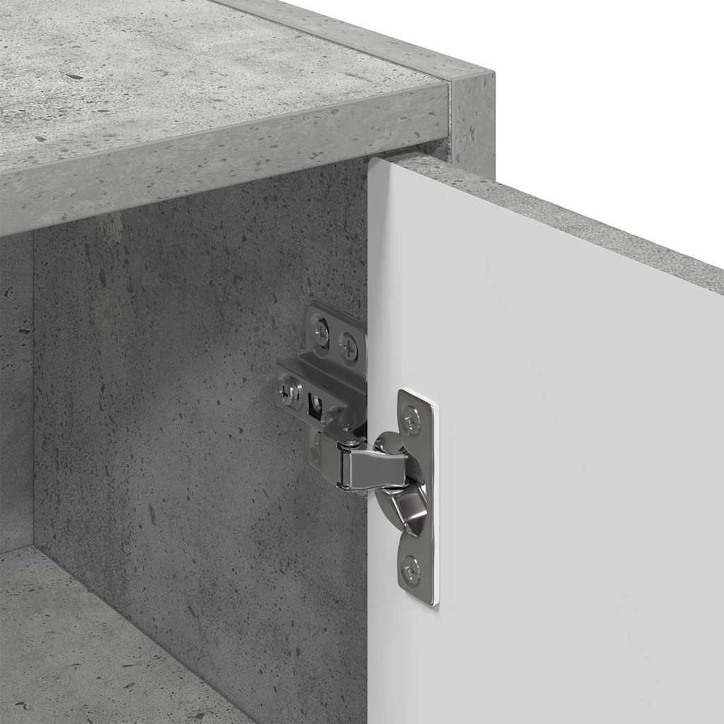 Kupaonski ormar Zidne s vratima Betonski sivi 39 x 23,5 x 65 cm
