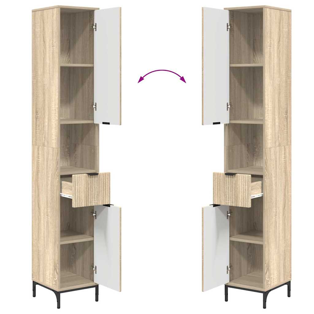 Kupaonski ormar s ladicama Sonoma hrast 31,5 x 33 x 190 cm