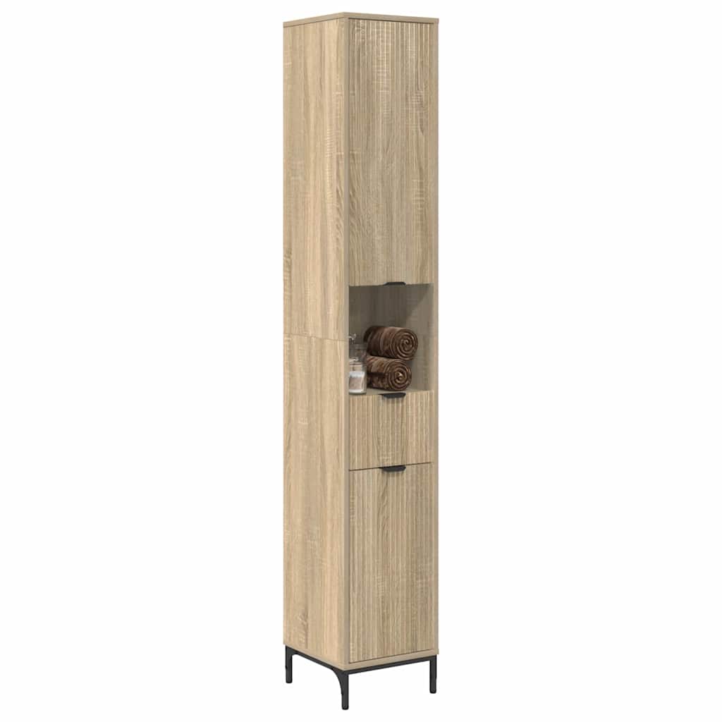 Kupaonski ormar s ladicama Sonoma hrast 31,5 x 33 x 190 cm