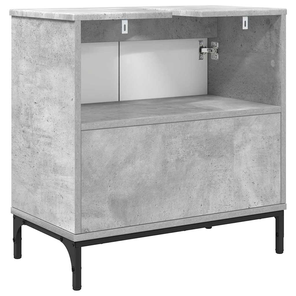 Kupaonski ormarić za sudoper Betonski sivi 60,5 x 33,5 x 61 cm
