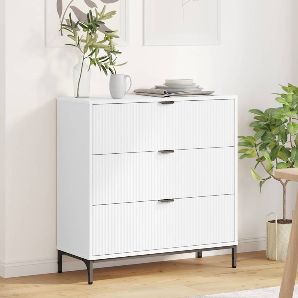 Kreveta s ladicama Bijelo 79,5 x 33 x 82 cm Konstruirano drvo