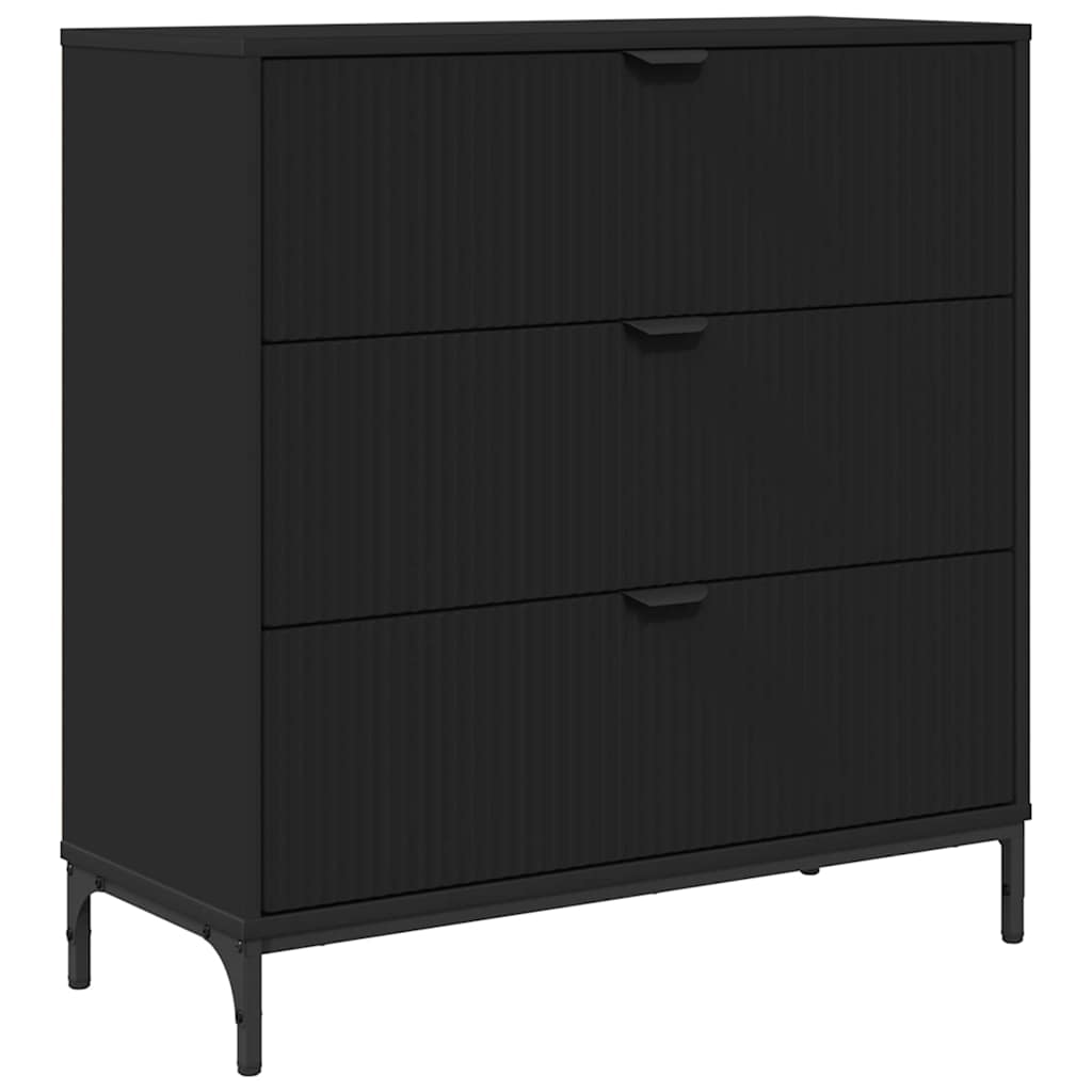 Kreveta s ladicama Crna 79,5 x 33 x 82 cm Konstruirano drvo