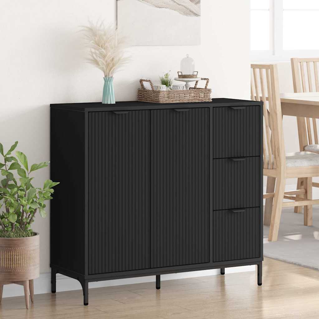 Kreveta s ladicama Crna 89,5 x 33 x 82 cm Konstruirano drvo