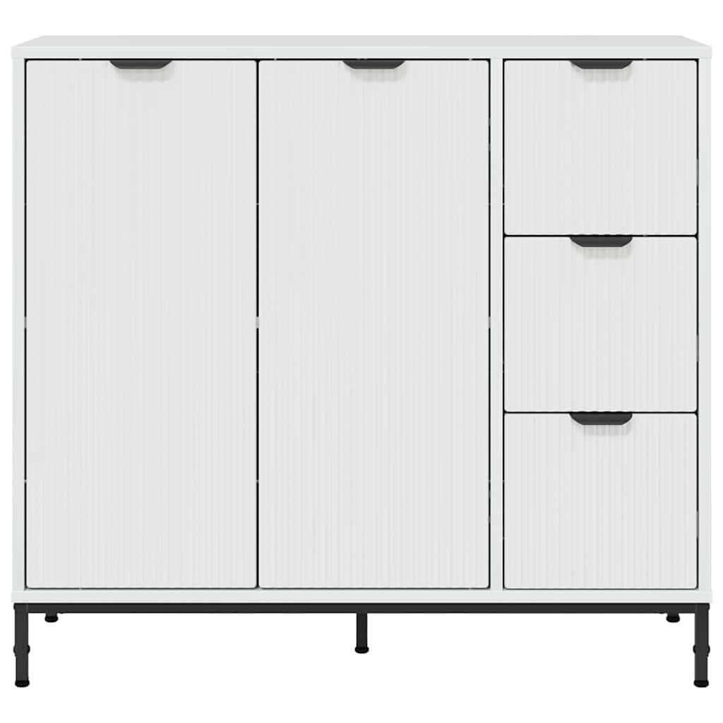 Kreveta Visoki sjaj bijela 89,5 x 33 x 82 cm Konstruirano drvo