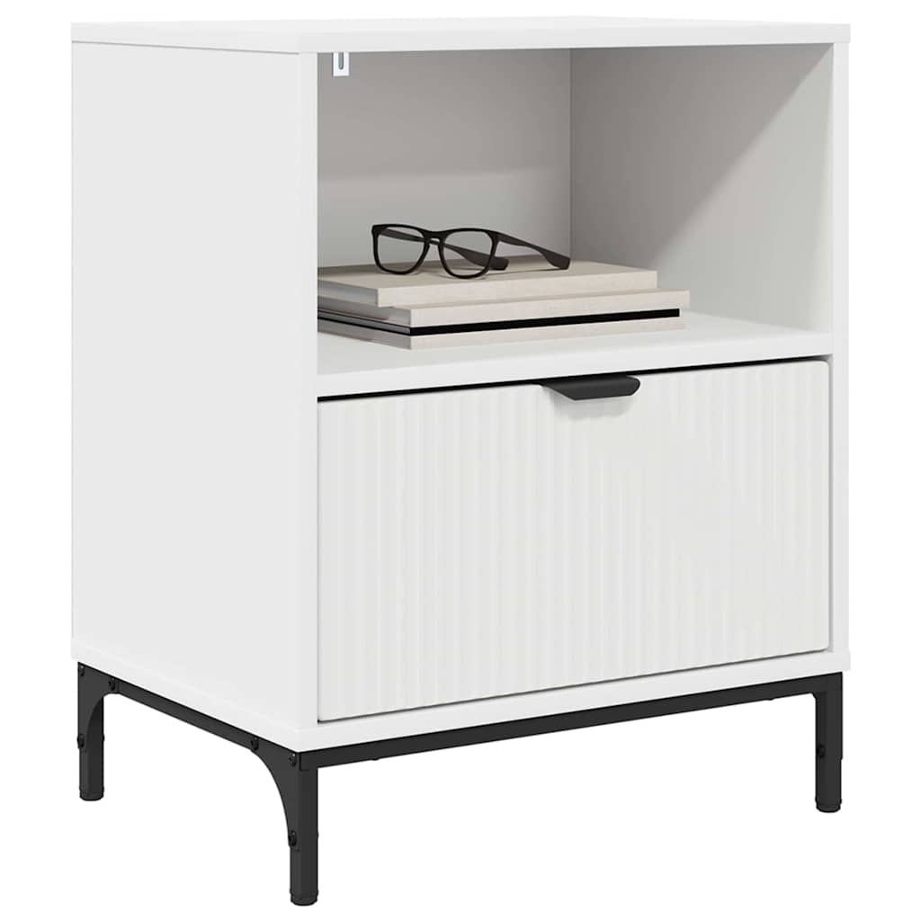 Noćni ormar 2 pcs Bijelo 49 x 36 x 61 cm Konstruirano drvo