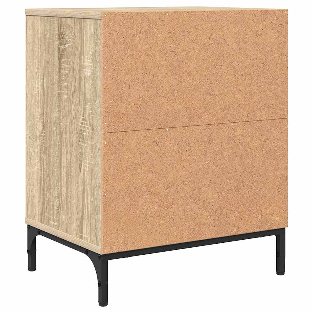 Noćni ormar s ladicama 2 pcs sonoma hrast 49 x 36 x 61 cm