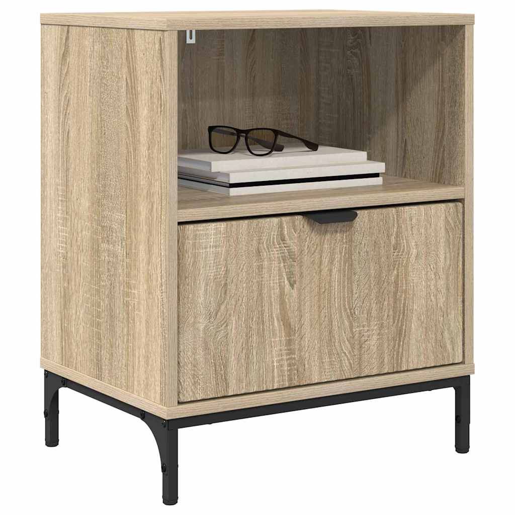 Noćni ormar s ladicama 2 pcs sonoma hrast 49 x 36 x 61 cm