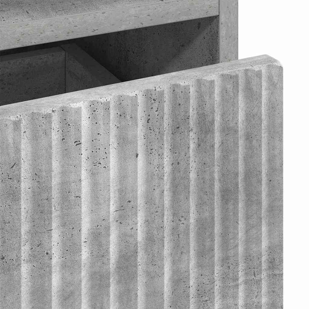 Noćni ormar Beton siva 49 x 36 x 61 cm Konstruirano drvo