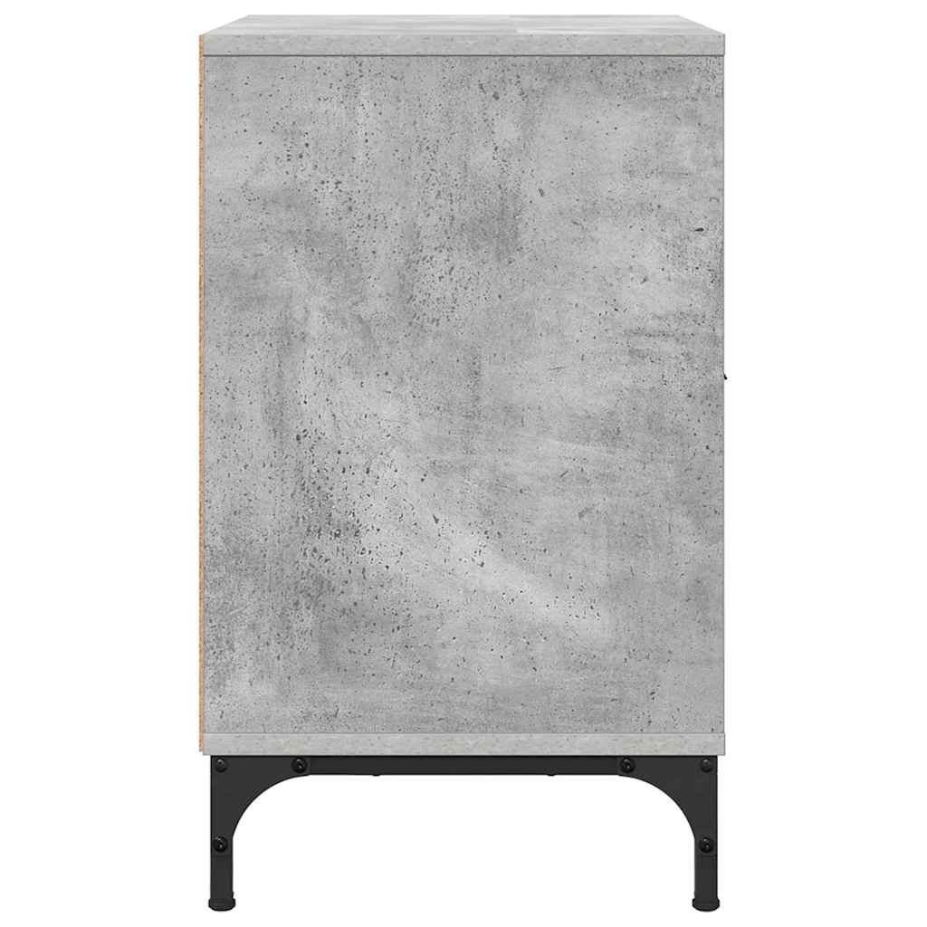 Noćni ormar 2 pcs Beton siva 49 x 36 x 61 cm Konstruirano drvo