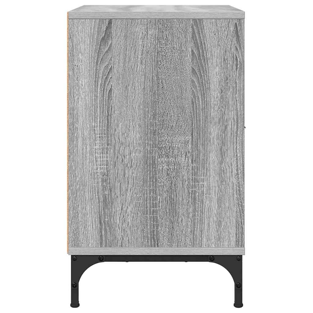 Noćni ormar s ladicama 2 pcs Sivi hrast sonoma 49 x 36 x 61 cm