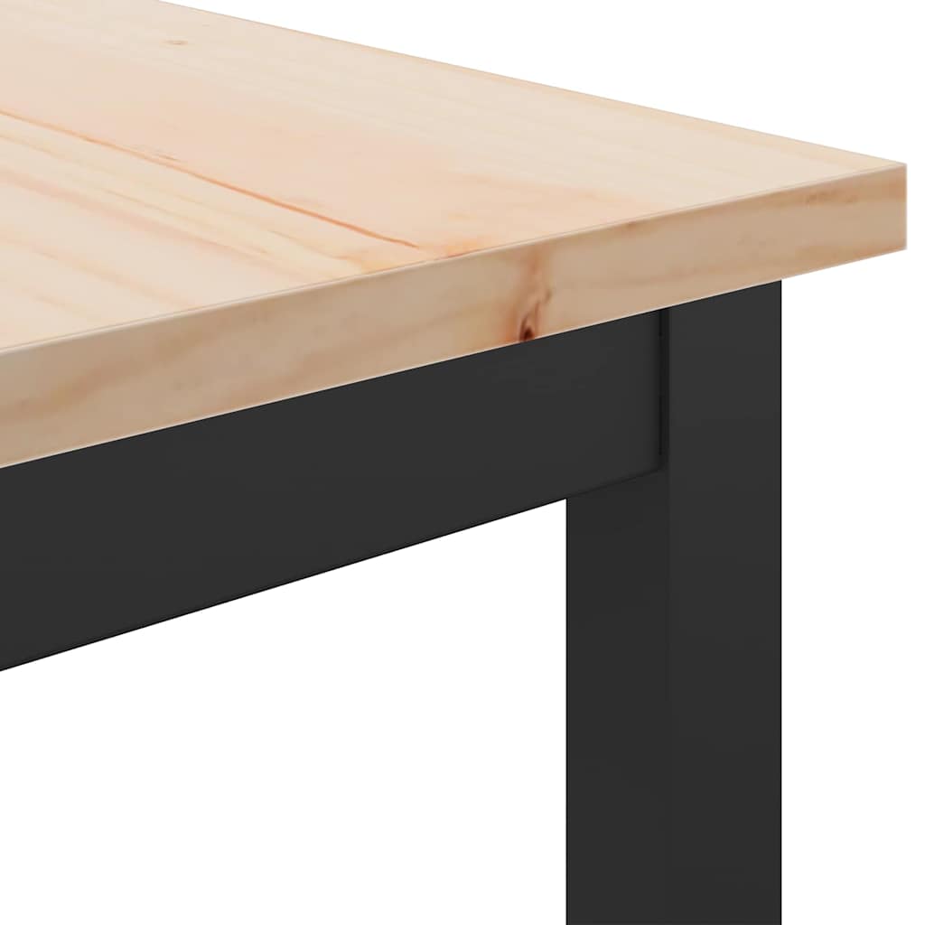 stol Prirodna 100 x 40 x 101 cm Inženjerska drva i čelik