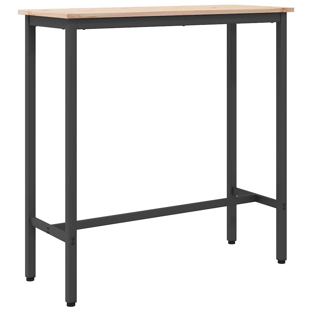 stol Prirodna 100 x 40 x 101 cm Inženjerska drva i čelik