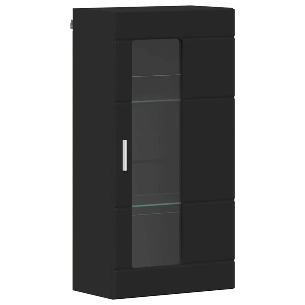 Drveni ormar s pohranom Crna 50 x 29 x 100 cm Konstruirano drvo