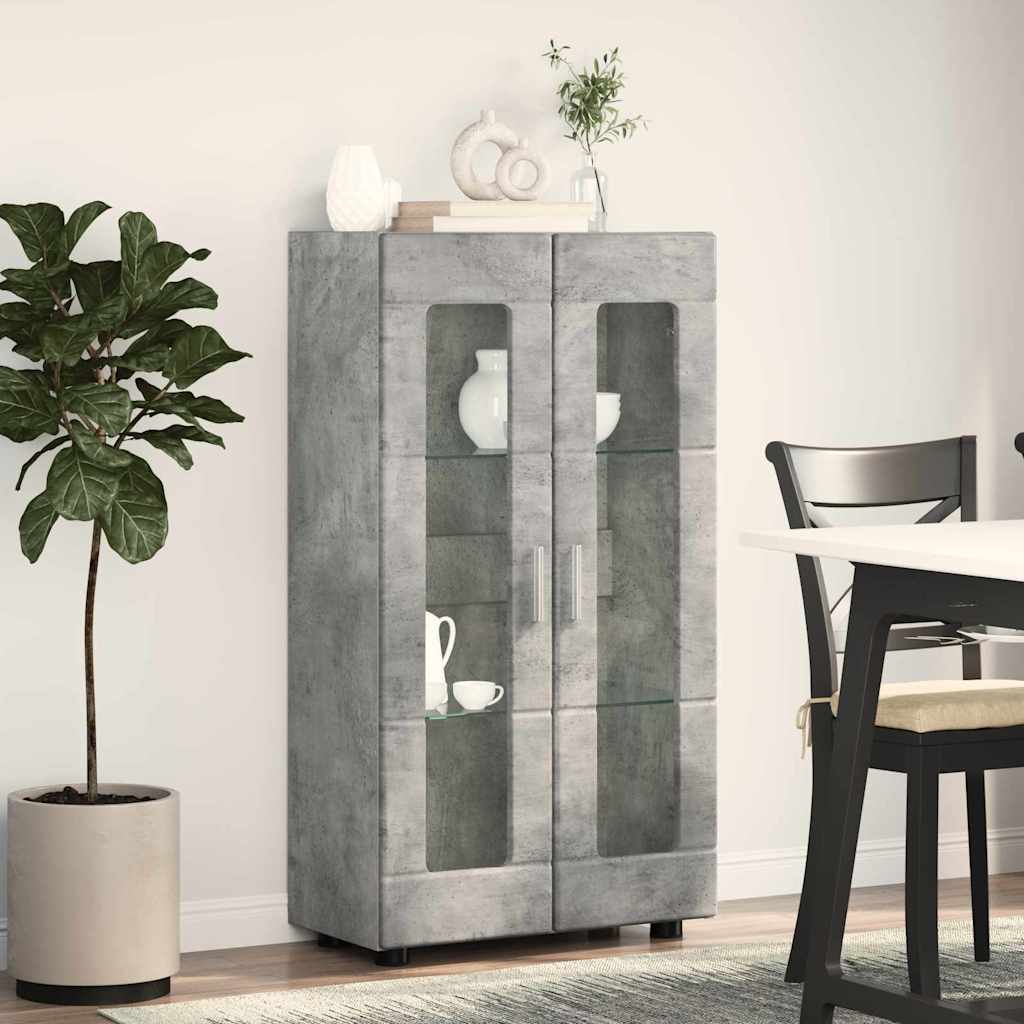Kreveta s policom FLORIN Betonski sivi 55,5 x 29 x 100 cm