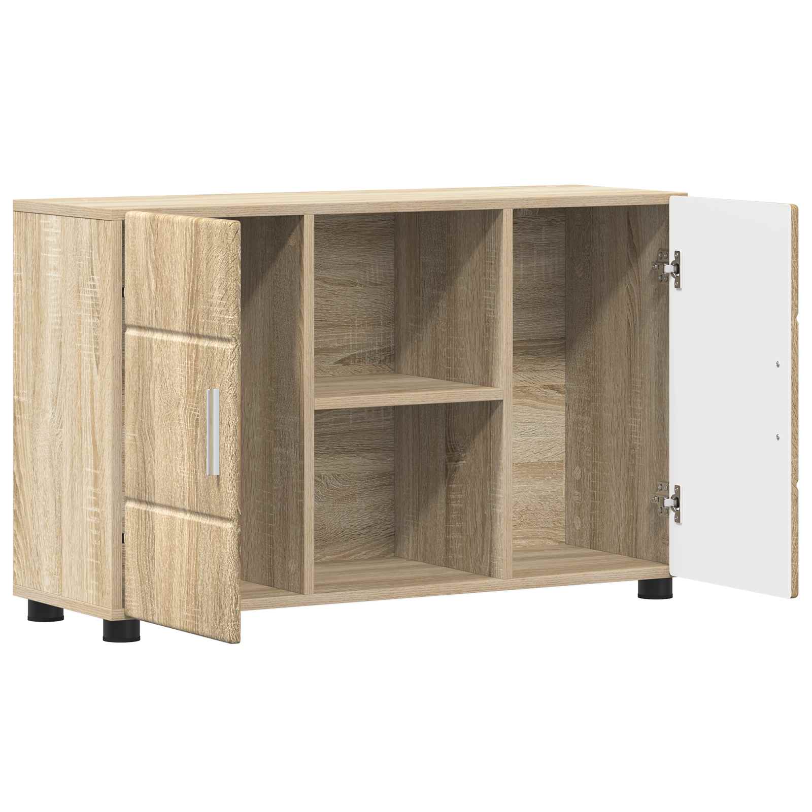 Kreveta s policom FLORIN Sonoma hrast 88,5 x 30,5 x 55,5 cm