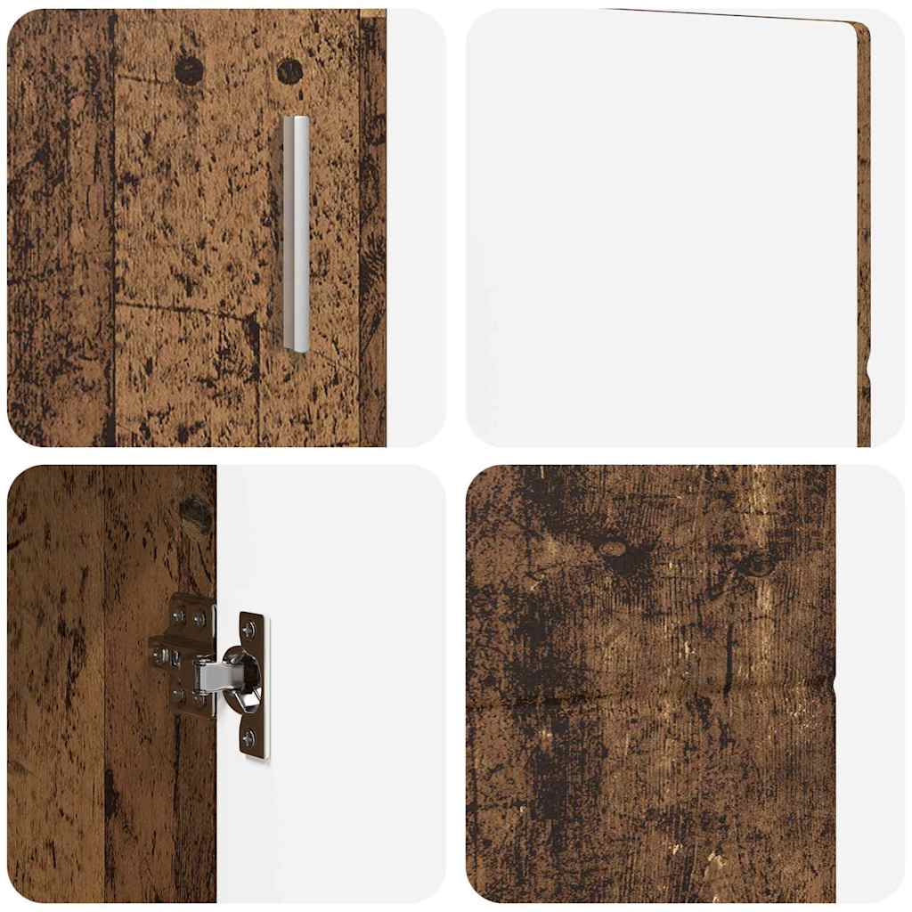 Kreveta s policom FLORIN Staro drvo 88,5 x 30,5 x 55,5 cm