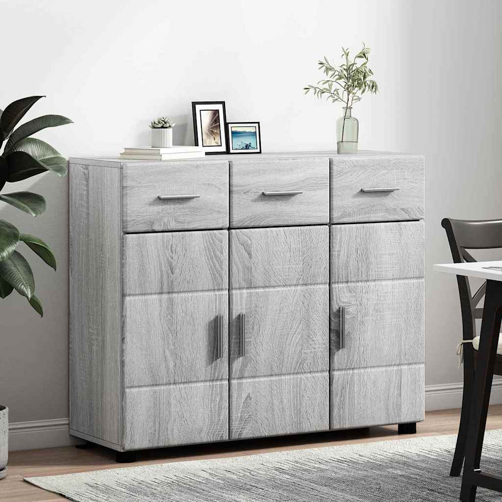 Kreveta s policom FLORIN Siva Sonoma 88,5 x 30,5 x 73 cm