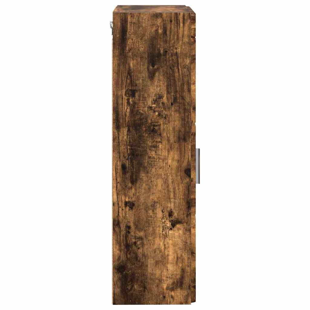 Kupaonski zidni ormarić TULUM Dimljeni hrast 37 x 24,5 x 86 cm