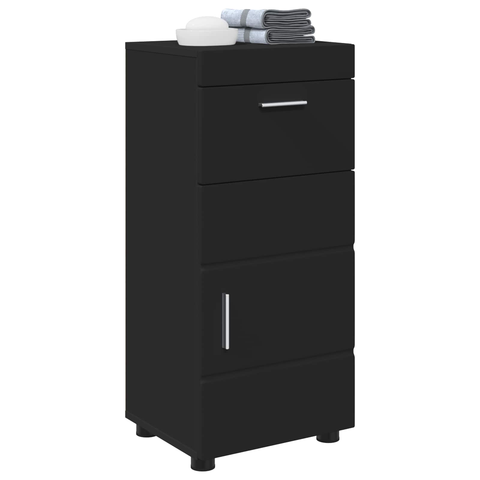 Set ormarića za kupaonicu TULUM Crna 37 x 31,5 x 82 cm