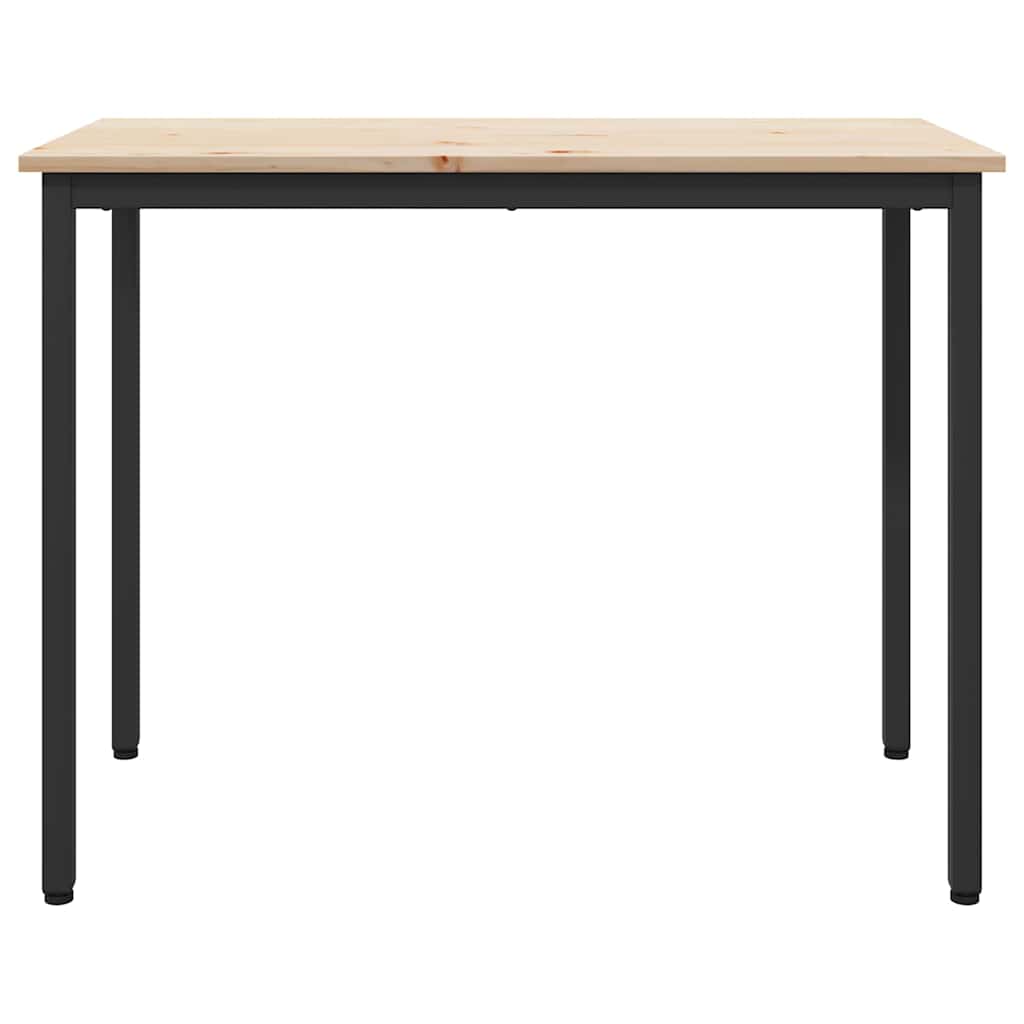 stol Prirodna 100 x 50 x 77 cm Inženjerska drva i čelik