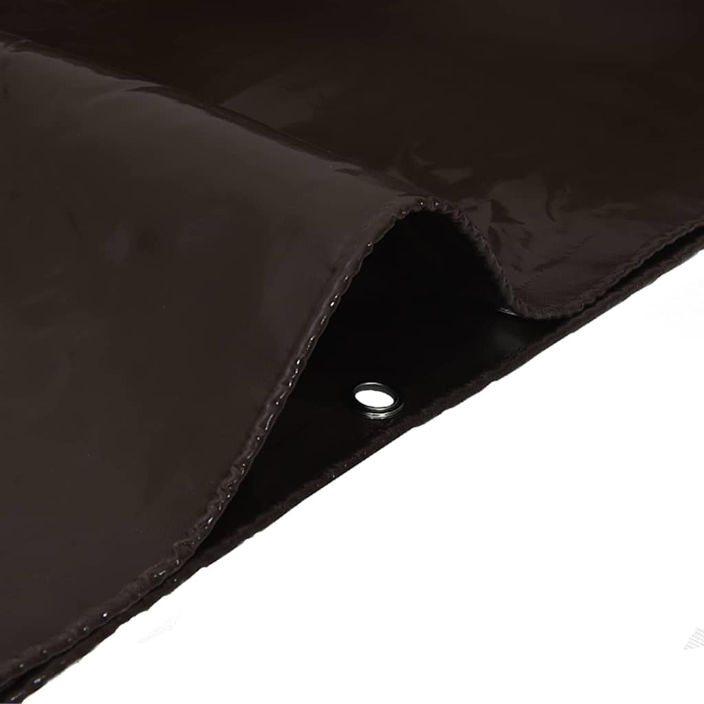 Cerada 650g / m² Smeđa 1,5 x 6 m Platno s PVC premazom