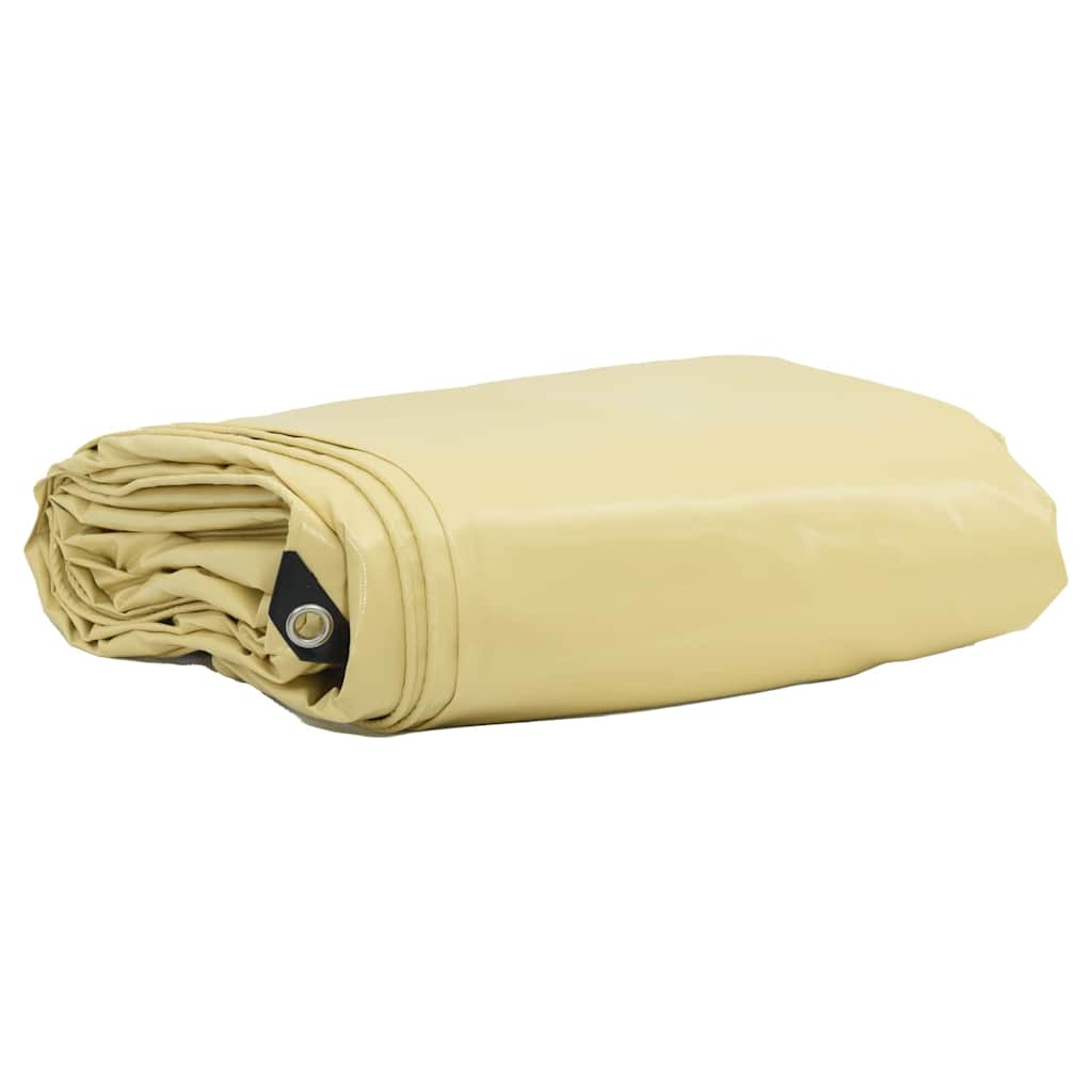 Cerada 650g / m² Bež 1,5 x 6 m Platno s PVC premazom