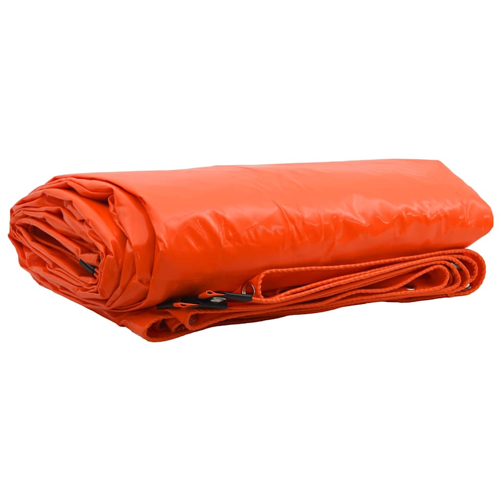 Cerada 650g / m² Narančasta 4 x 5 m Platno s PVC premazom