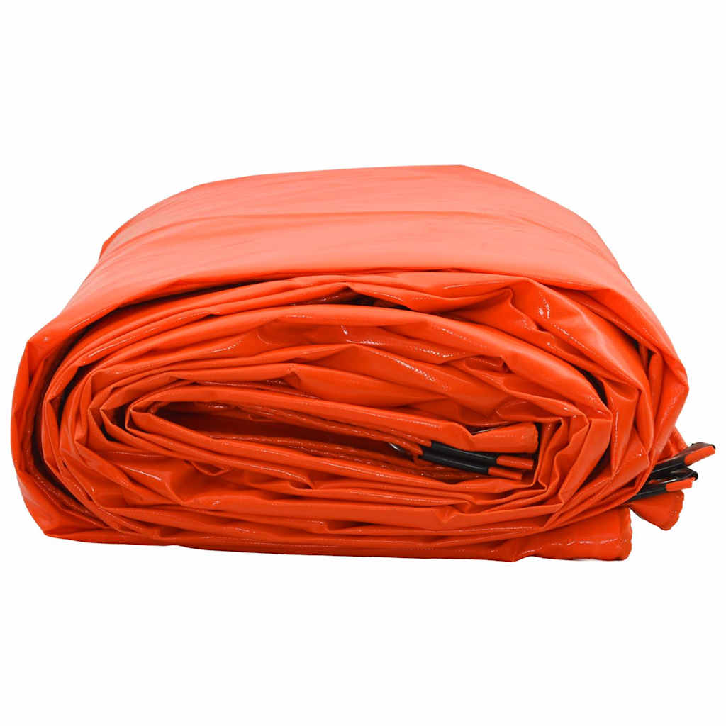 Cerada 650g / m² Narančasta 1,5 x 6 m Platno s PVC premazom