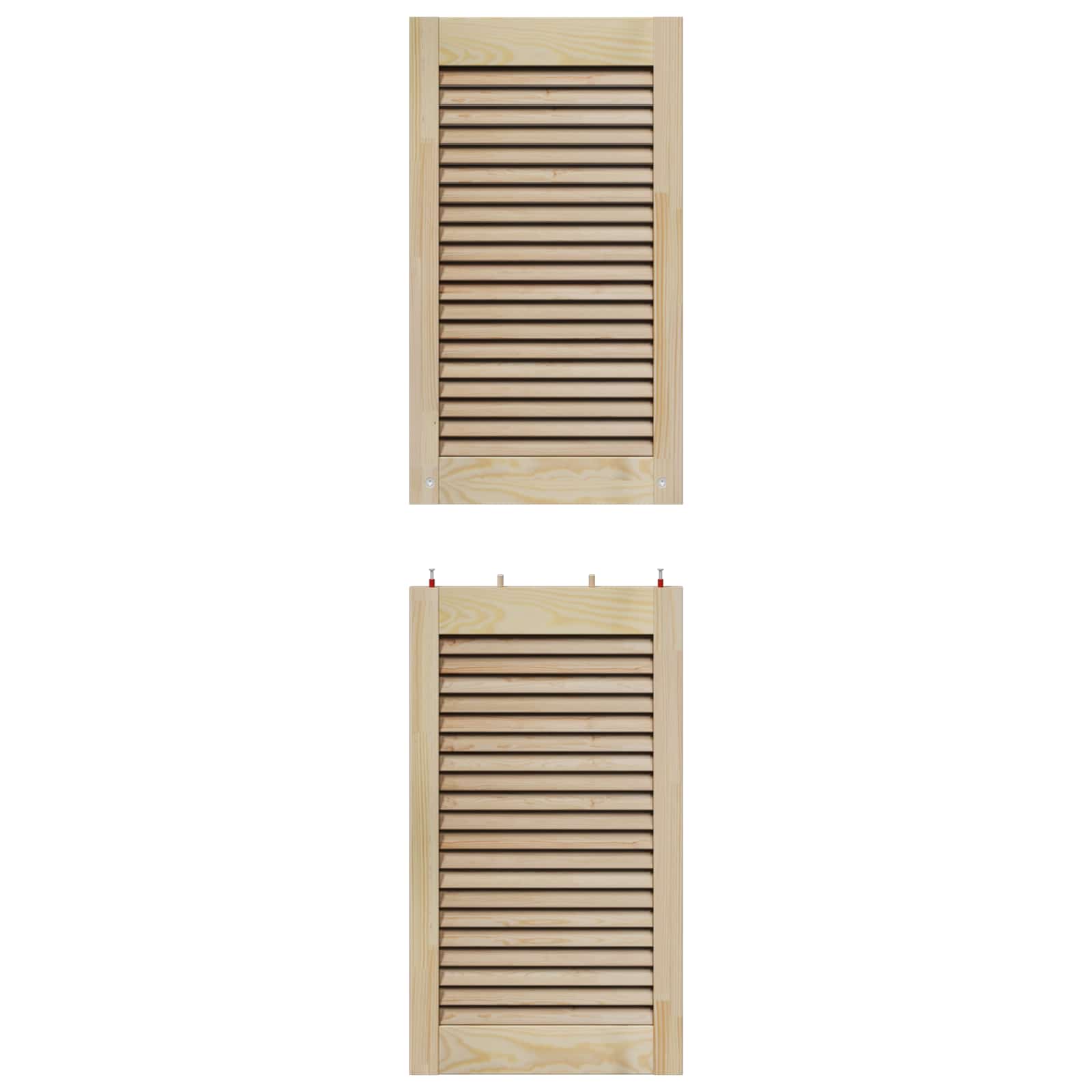 Ormarna vrata s vratima 4 pcs Prirodna 140,5 x 2,1 x 39,5 cm