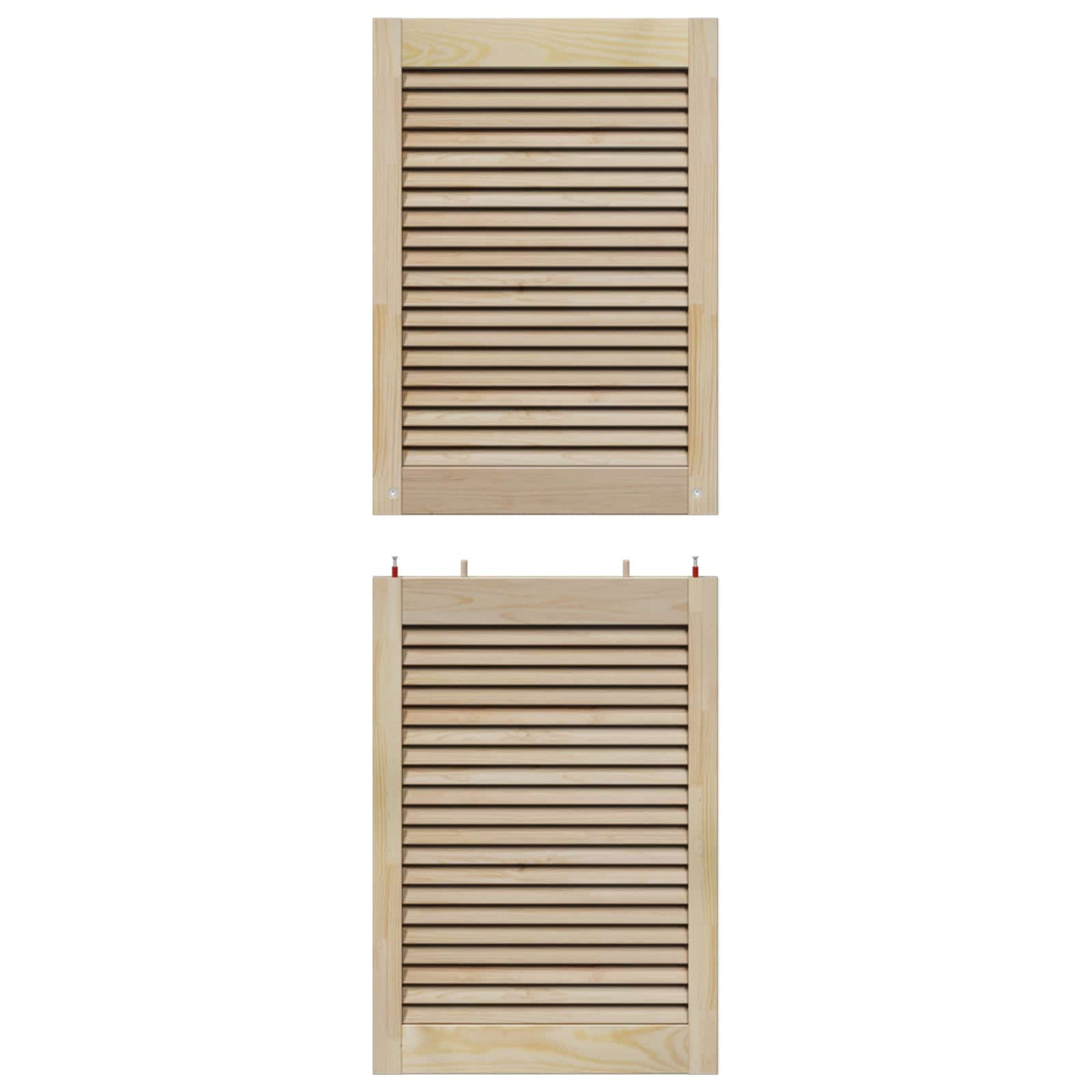 Ormarna vrata s vratima 4 pcs Prirodna 49,5 x 2,1 x 140,5 cm