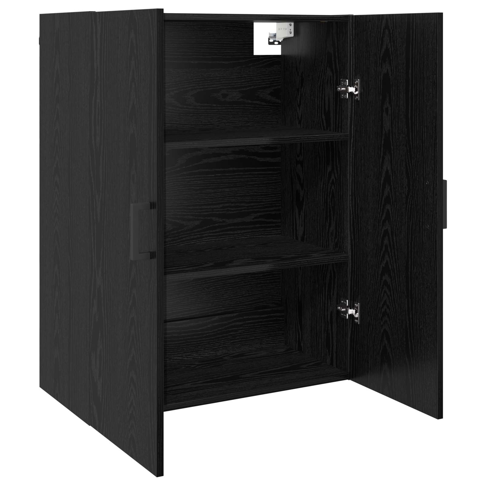 Ormar za montažu na zid 2 pcs Crni hrast 69,5 x 34 x 90 cm