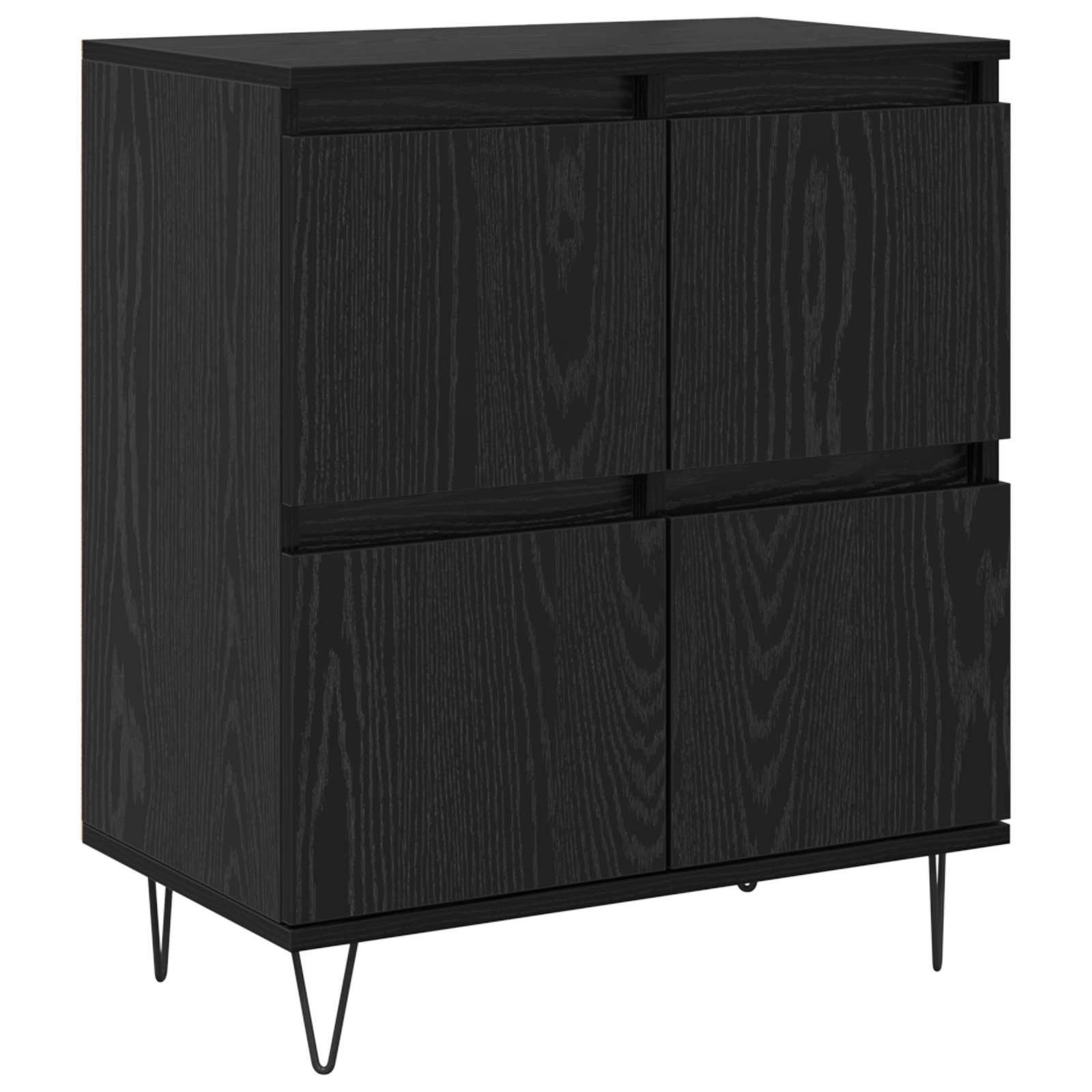 Komode 3 pcs Crni hrast