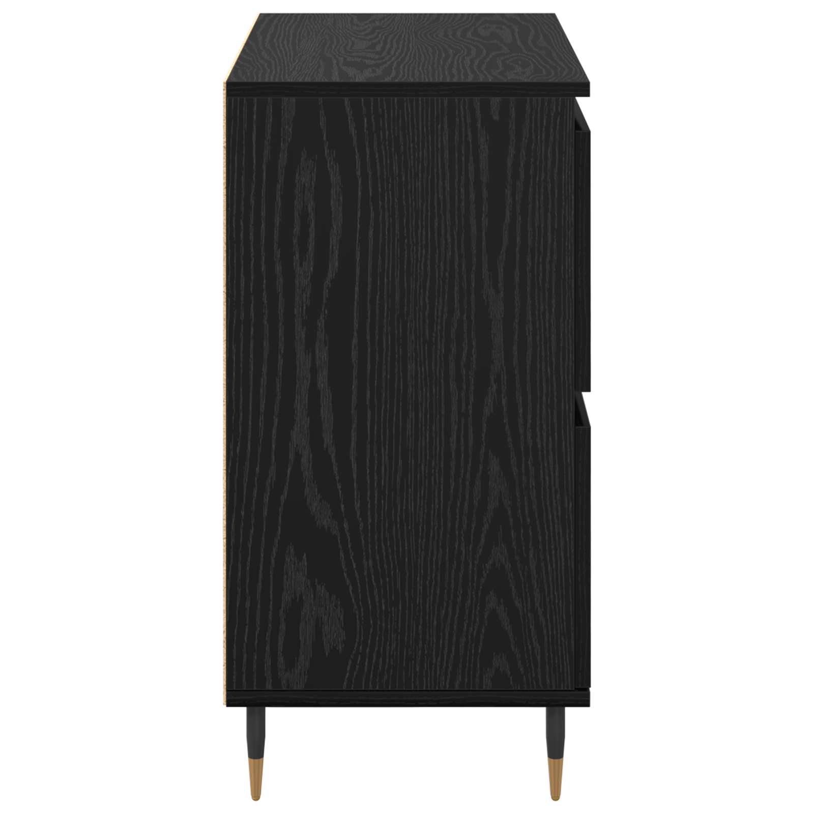 Ormarić za pohranu 2 pcs Crni hrast 60 x 35 x 70 cm