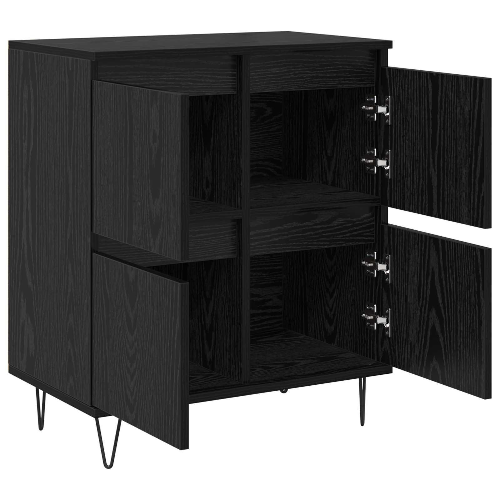 Komode 2 pcs Crni hrast