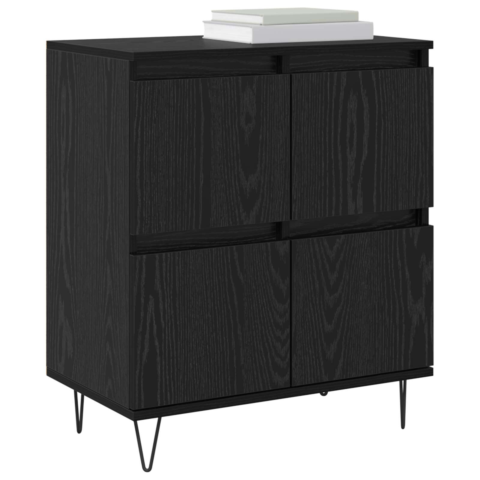 Komode 2 pcs Crni hrast