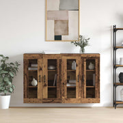 Ormarčići montirani na zid 2 pcs Staro drvo 69,5 x 34 x 90 cm
