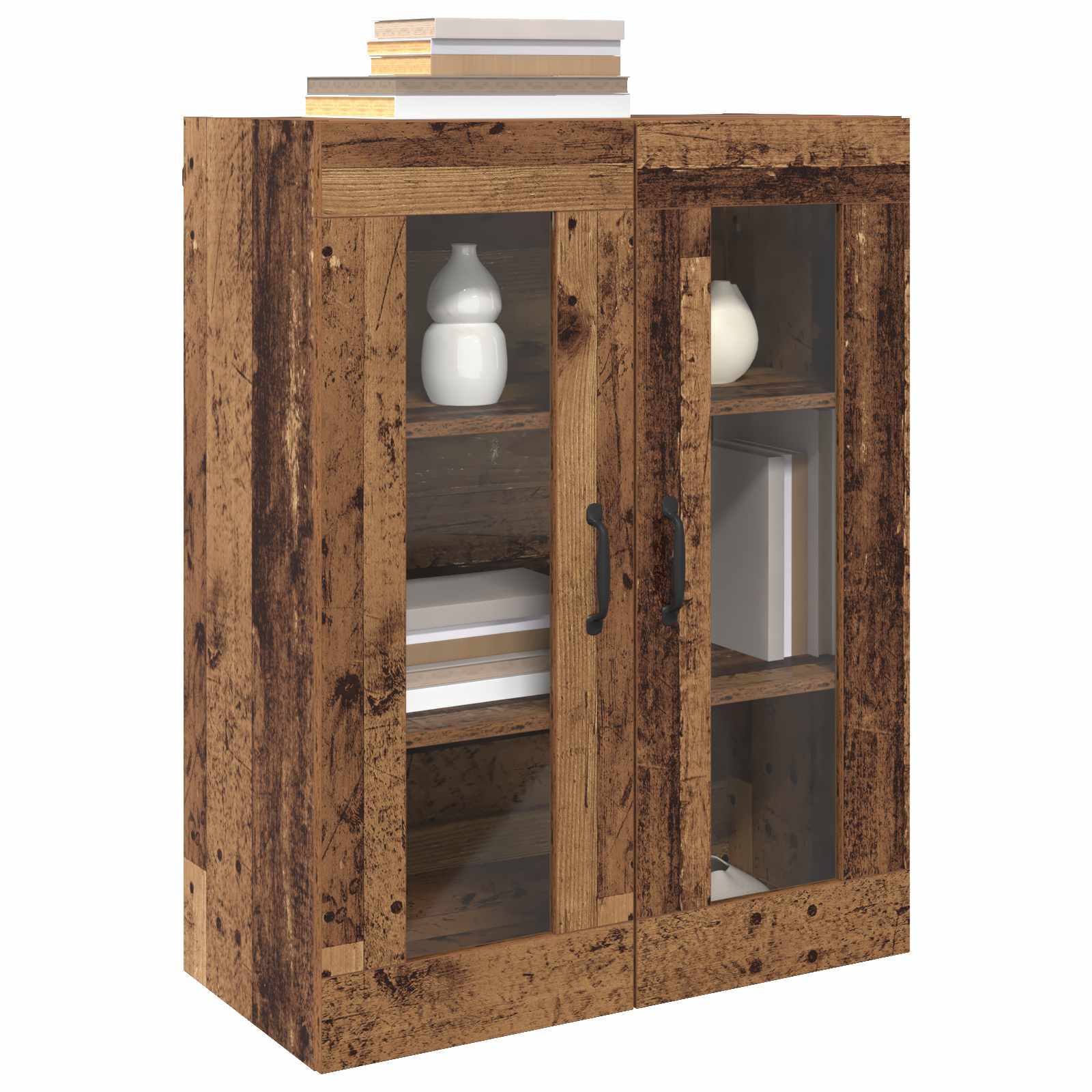 Ormarčići montirani na zid 2 pcs Staro drvo 69,5 x 34 x 90 cm