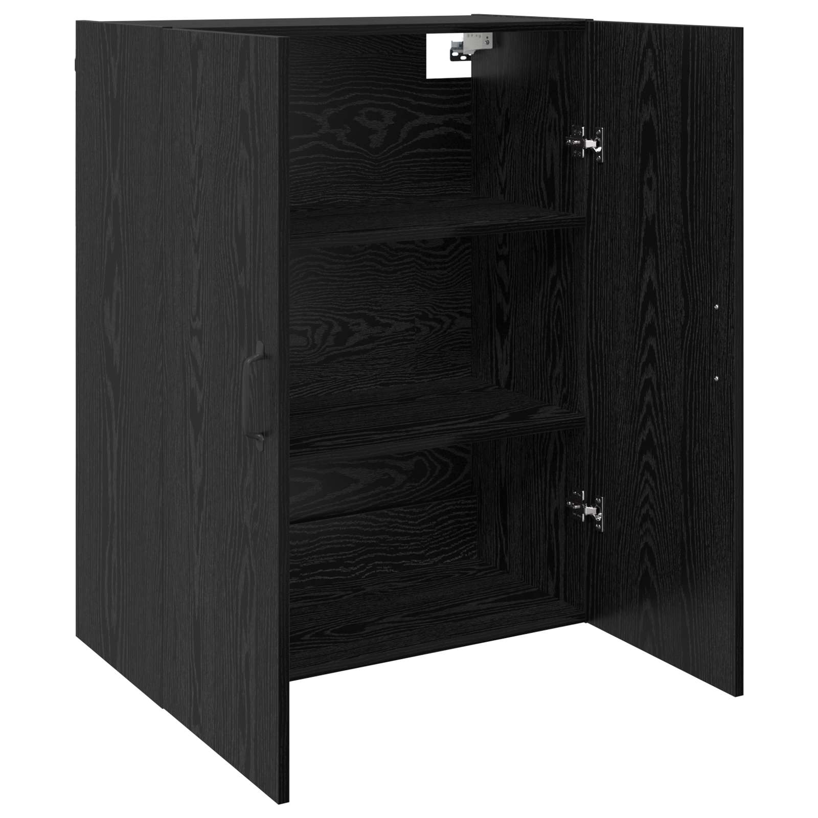 Ormar za montažu na zid 2 pcs Crni hrast 69,5 x 34 x 90 cm