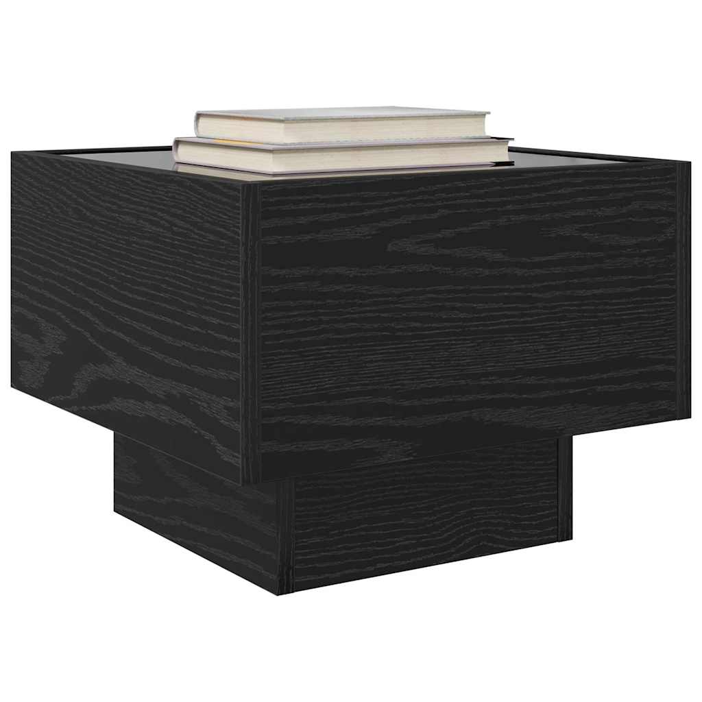 Kava Stol Crni hrast 40 x 40 x 30 cm Konstruirano drvo