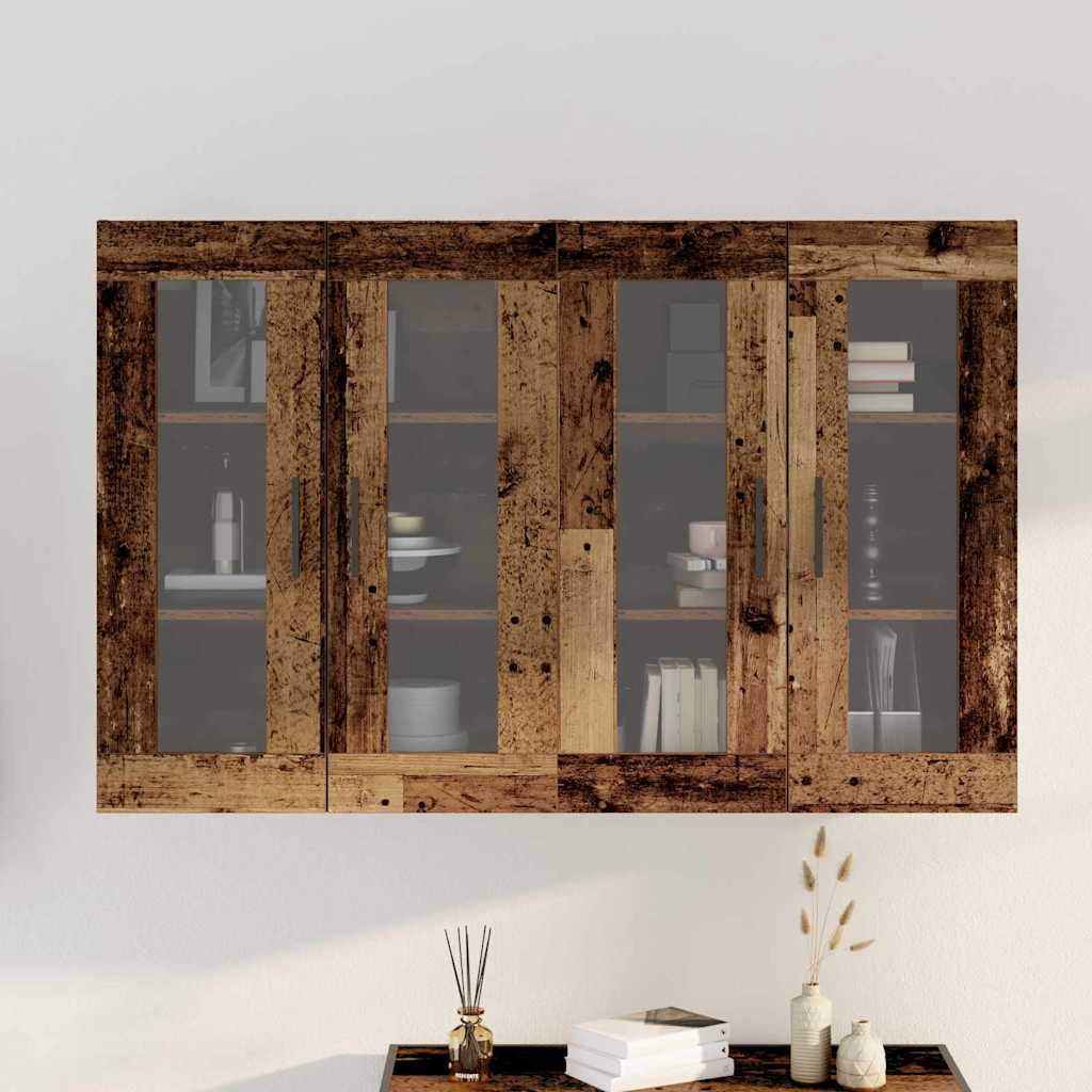 Ormarčići montirani na zid 2 pcs Staro drvo 69,5 x 34 x 90 cm