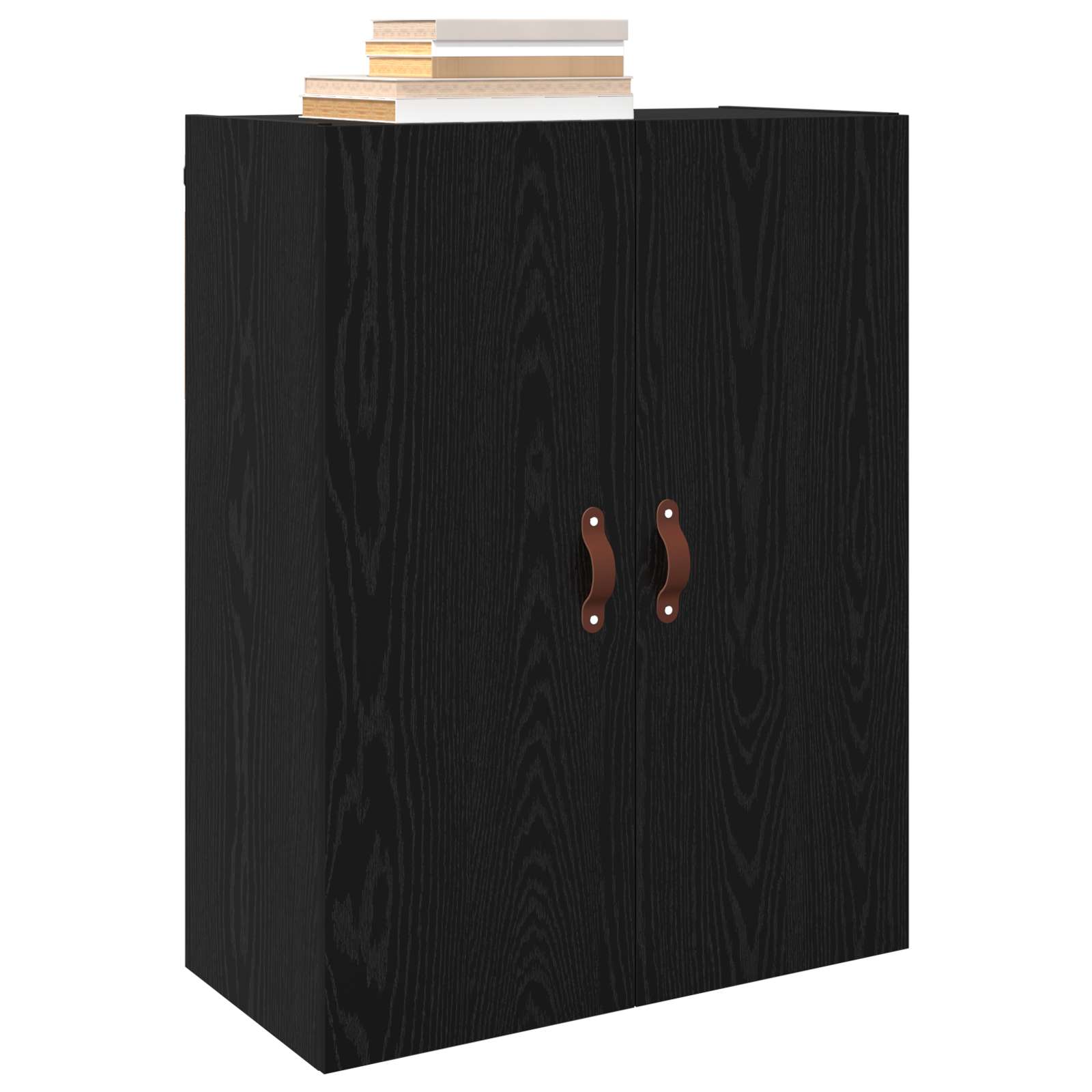 Ormar za montažu na zid 2 pcs Crni hrast 69,5 x 34 x 90 cm
