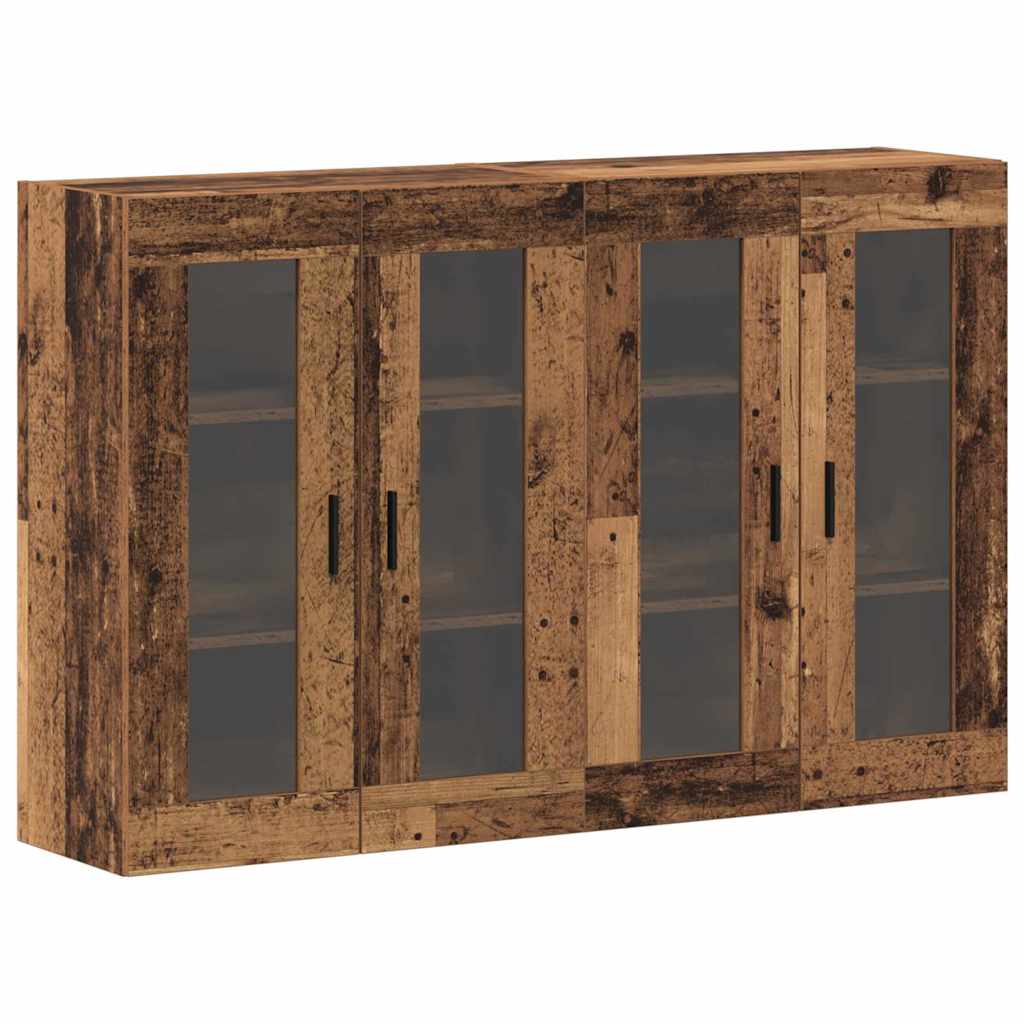 Ormarčići montirani na zid 2 pcs Staro drvo 69,5 x 34 x 90 cm