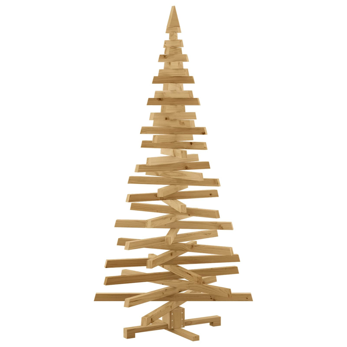 Božićna drvca s stalakom Smeđa 180 cm Masivna borovina