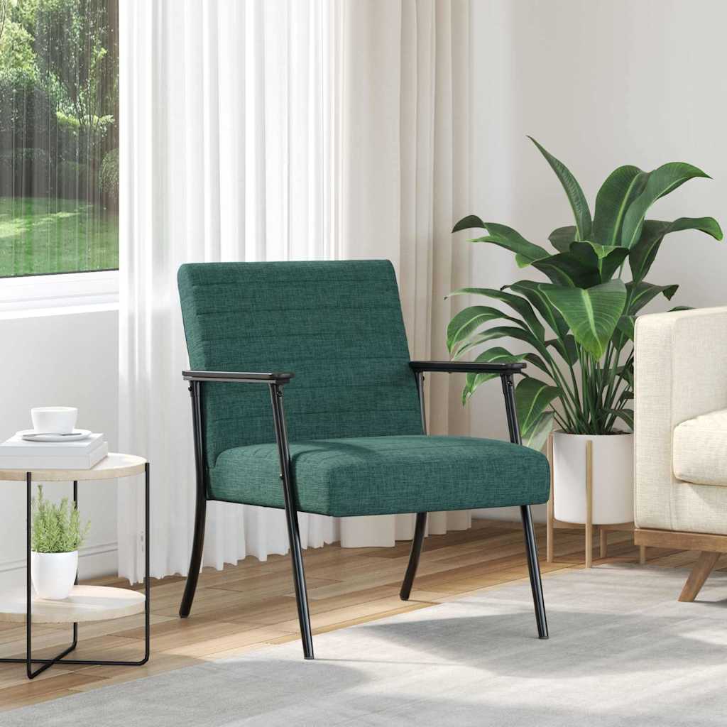 fotelja Tamnozelena 59 x 75 x 78 cm tkanina